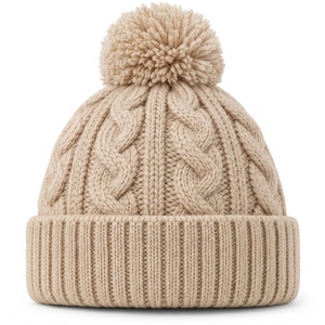 Bonnet en tricot extensible au design minimaliste, coupe confortable, surface lisse et revers souple pour un style décontracté - Product Image 5