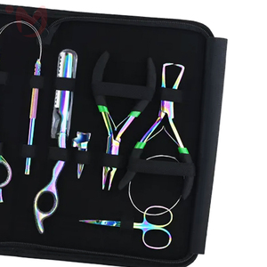 Professional Hair <b>Extension</b> Tools Kit for Stylists | Micro <b>Bead</b> Pliers, Loop Tool, Thinning Scissors, Clips - Product Image 2