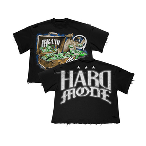 High Quality High Quality <b>Tshirt</b> 100% Heavy Cotton Hip Hop Rhinestones T-shirts Acid Wash Printed Graphic <b>Stars</b> T Shirt for Men - Product Image 1