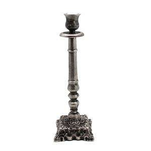 Bougeoir en métal nickelé antique Bougeoir de conception classique pour décor de Noël fait à la main personnalisé - Product Image 1