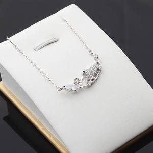 Pendentif oiseau en argent S925 avec petite perle, collier pour femme de 6 à 7 pouces, accessoires de bricolage, ensemble de colliers pendentifs tendance 357 - Product Image 5