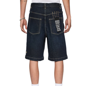 2026 HSI Tendance Personnalisée Été Fabriqué au Pakistan Qualité Supérieure Streetwear en Denim Délavé à l'Acide avec Strass Fabriqué au Pakistan - Product Image 3