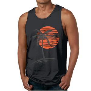 Débardeur Homme Col Rond en Polyester/Coton Tricoté à Séchage Rapide, Imprimé Sérigraphié Personnalisé sur le Devant, Style Décontracté Urbain pour l'Été et la Plage - Product Image 4