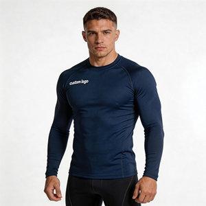 2026 <b>Men's</b> Long Sleeve <b>Compression</b> <b>Shirt</b> Navy Slim Fit Quick Dry Sporty O-Neck Base Layer Top <b>compression</b> <b>shirt</b> <b>men</b> <b>For</b> sale - Product Image 1