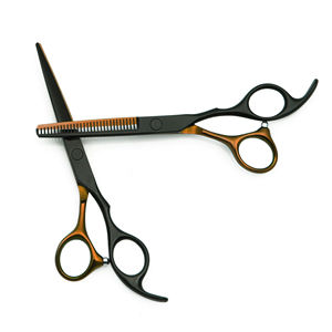 Juego de Tijeras de Peluquería Profesionales de Acero Inoxidable 440C, Cuchillas Rectas para Corte de Cabello, Punta Afilada, Uso Profesional para Estilistas - Product Image 6