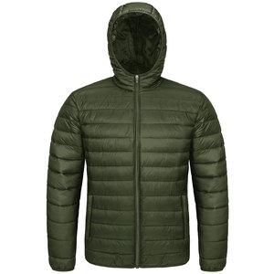 Nouvelle arrivée : Doudoune d'hiver pour homme, col montant, fermeture éclair, manches longues, style urbain, design avant, service OEM personnalisé - Product Image 1