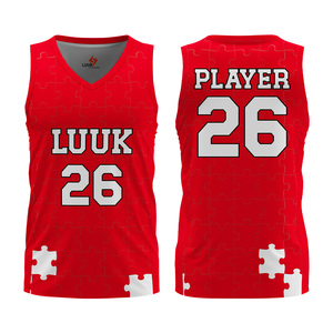 เสื้อบาสเก็ตบอลระบายอากาศได้ดี คอวี แขนกุด ผลิตตามสั่งสำหรับสโมสร โรงเรียน ทีมกีฬา โดยผู้ผลิตชุดกีฬา - Product Image 6