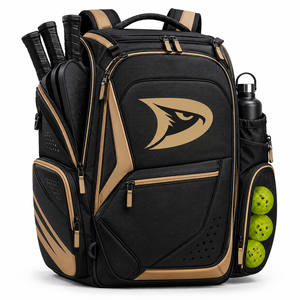 Sac à dos de pickleball, sac de raquette grande capacité, imperméable, avec compartiment à chaussures, rangement pour balles et poche pour bouteille - Product Image 6