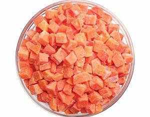 Cubes de carottes surgelées IQF – Carottes surgelées de haute qualité pour la transformation alimentaire - Product Image 1