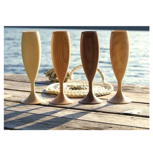 Best Design Wood Wine Glass Cocktail Party Use Wood Glass Crafted Wooden Wine Glasses For Wine <b>Whiskey</b> - Product Image 2