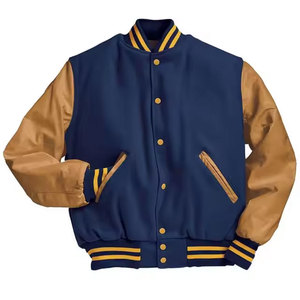 Latest Design Long Sleeve Varsity Baseball <b>Jacket</b> for Men Regular Sleeve Style OEM Service Available - Product Image 4