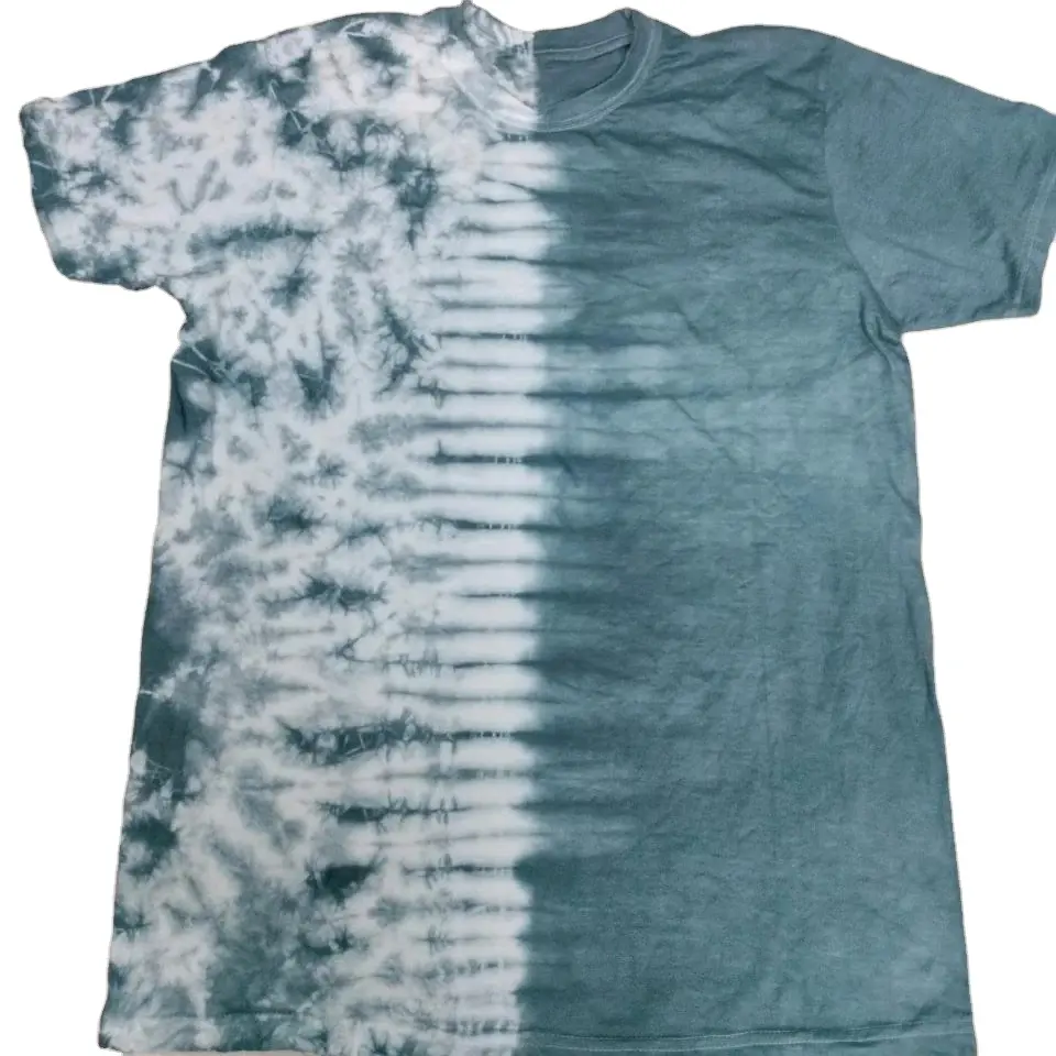 थोक उच्च गुणवत्ता 100% कपास धुली टाई-डाई टी-शर्ट कस्टम पूर्ण मुद्रण लोगो वृहदाकार प्लस आकार टाई रंगे टी-शर्ट