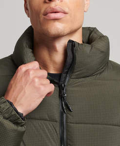2025 High Quality Winter Wear Men's <b>Packable</b> Puffer <b>Jacket</b> Lightweight Fabric Stand Collar Zipper Style Windproof Outdoor <b>Jacket</b> - Product Image 5