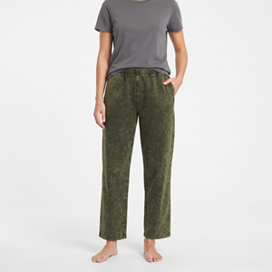 Pantalones deportivos casuales holgados de mujer con lavado ácido, estilo jogger, para venta al por mayor - Product Image 4