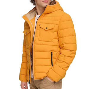 Veste d'hiver matelassée pour homme en gros, parka personnalisée imperméable à capuche, chaude, légère et coupe-vent pour l'extérieur - Product Image 4