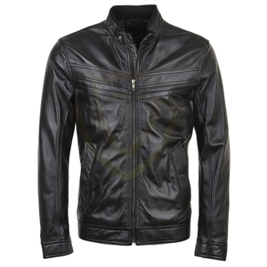 Chaqueta de Cuero para Hombre de Alta Calidad al Mejor Precio, Resistente al Viento, con Logotipo Personalizado, Chaqueta de Cuero Duradera de Secado Rápido - Product Image 4