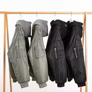 Veste bomber pour homme, col montant, fermeture éclair, veste de pilote respirante et légère pour l'automne et l'hiver - Product Image 2