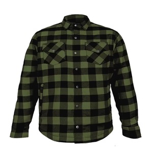 Chemise en flanelle unisexe 2026 Moto 100% coton, intérieur thermique, coutures renforcées, finition brossée, col montant, respirante, marque privée - Product Image 1