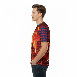 Camiseta de poliéster y spandex personalizada, deportiva, que absorbe la humedad, para hombre, DHL Pantone, informal, sublimada. - Product Image 5