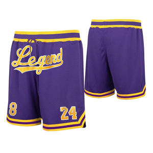 Pantalones Cortos de Baloncesto Personalizados Unisex, Transpirables, de Secado Rápido, Duraderos, con Bordado de Nombre y Número del Equipo, Ropa Deportiva de Talla Grande 100% - Product Image 3