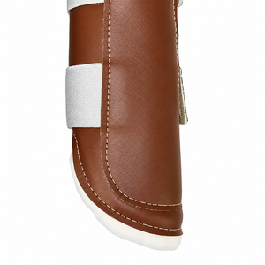 Botas de Protección para Caballos MH, de Color Sólido, en Cuero PU, para el Cuidado Equino, Polainas Protectoras para Caballos - Product Image 5