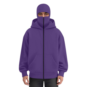 Sudadera con Capucha Personalizada para Hombre, 100% Algodón, para Impresión, con Cierre, Gruesa, para Invierno, con Estampado Personalizado de Alta Calidad - Product Image 1