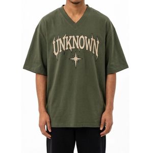 เสื้อยืดโอเวอร์ไซส์ผ้าคอตตอนเนื้อหนักทรงหลวมสไตล์สตรีทแวร์ แขนสั้น - Product Image 4