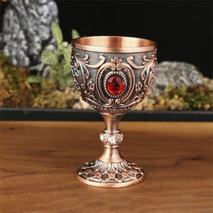 Juego de Copas de Vino de Acero Inoxidable, Copas de Metal Contemporáneas - Product Image 6