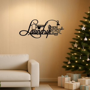 CIFbuy Insegna Rustica Vintage per Lavanderia, Decorazione Casa Stile Fattoria per Tutte le Stagioni, Arte in Metallo, TikTok per Servizio di Ritiro Temu - Product Image 2