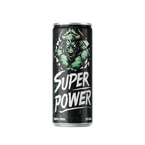 Bebida Energética NAWON de Alta Calidad, Fabricante de Bebidas Carbonatadas Enlatadas de 250 ml, Etiqueta Blanca, Color Rojo, Monster Super Power Bull Personalizado - Product Image 2