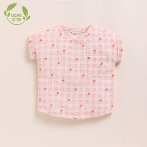 Paquete de 3 camisetas de gran tamaño de muselina orgánica de calidad premium-Naranja + Fresa + Primavera Floral - Product Image 3