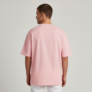 Hot Selling Streetwear Boxy Fit Drop Shoulder Customized Color 100% Cotton 210gsm Heavyweight Summer Wear Men's T-Shirt - Product Image 3