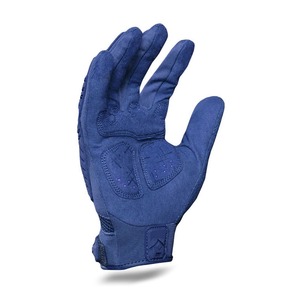 Gants tactiques d'extérieur à doigts entiers, antidérapants, respirants, avec sangle de poignet réglable, pour hommes, bleu, polyester - Product Image 6