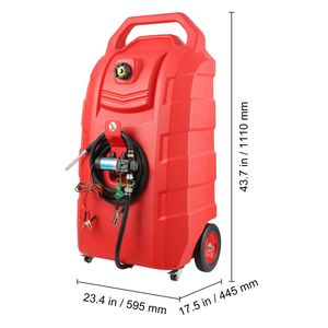Serbatoio Portatile per Carburante da 32 Galloni con Ruote e Pompa 12V DC per Benzina/Diesel - Product Image 4