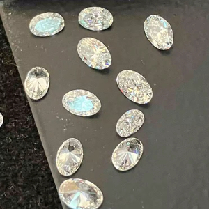 เพชรรูปไข่ทรงโอวัล  ผลิตในห้องปฏิบัติการ สี D-E ความสะอาด VVS-VS น้ำหนัก 20 กะรัต ขนาด 5.00-4.20 มม. สำหรับทำเครื่องประดับ - Product Image 1