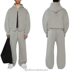 Sudadera con capucha de forro polar para hombre, personalizada, de alta calidad, con cremallera de un cuarto, cuello alto, diseño liso - Product Image 2