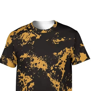 เสื้อยืดแขนสั้นพิมพ์ลายแบบซับลิเมชั่นรุ่นใหม่สำหรับผู้ชาย สไตล์สตรีทแวร์ ผลิตจากผ้าแคนวาสรักษ์โลก 100% คอตตอน แห้งเร็ว - Product Image 5