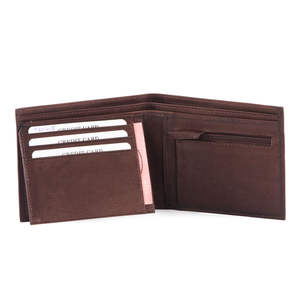 Portefeuille vintage en cuir véritable pour homme avec logo personnalisé, imperméable, grande capacité, court, RFID, plusieurs emplacements pour cartes, portefeuille Royaa - Product Image 3