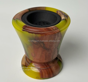Résine en bois arabe Bakhoor brûleur d'encens Mubkhar bois cadeau de mariage et porte-encens - Product Image 5