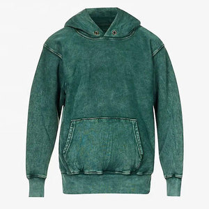 380Gsm No <b>String</b> <b>Black</b> Cotton Men Pullover Wash Hoodie Men Custom Hoodie Vintage Heavyweight Oversized Hoodies Acid Wash Hoodie - Product Image 1