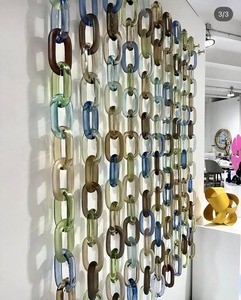 Chaîne à maillons en résine artisanale de haute qualité pour décoration murale - Product Image 3