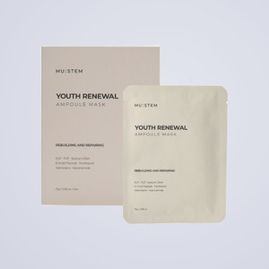 ผลิตภัณฑ์ดูแลผิวหน้า คิวบิวตี้เกาหลี Myuseutem Youth Renewal Ampoule Mask 25 กรัม x 5 แผ่น ผลิตในเกาหลี ไนอะซินาไมด์ - Product Image 1