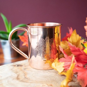 Vaso Ecológico de Cobre Puro para Beber Agua, Diseño Martillado Artesanal, Vaso Resistente - Product Image 1