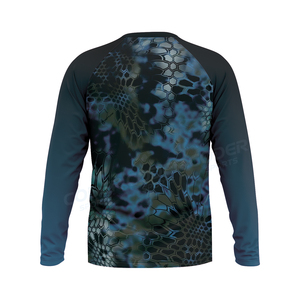 Maillot de pêche à manches longues avec impression personnalisée, protection anti-UV, prix de gros - Product Image 2