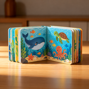 Service d'impression de livres pour enfants à couverture rigide personnalisée en usine chinoise, livre d'images pour enfants 8x8, livre en carton épais - Product Image 1