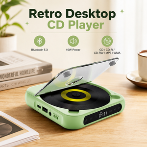 Lecteur <span class=keywords><strong>CD</strong></span> portable Bluetooth 5.3 avec lecture USB, rechargeable par Type-C, pour usage domestique - Product Image 3