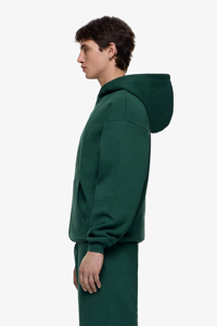 Unisex 100% Organic Cotton Eco-Friendly Garment Dyed 2-Piece Oversized Fleece <b>Hoodie</b> Jogger Set Quick Dry Breathable Streetwear - Product Image 2