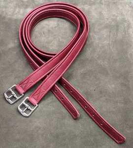 Estribos de cuero Annabelle Equestrian con herrajes de acero inoxidable, cuero genuino suave y cómodo, proveedor de estribos de cuero. - Product Image 2