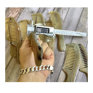 หวีผมเขาควายน้ำทำมือพร้อมโลโก้ส่วนตัว - Product Image 4