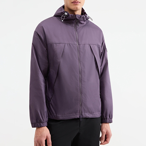 Men's Windbreaker <b>Jacket</b> <b>Waterproof</b> Lightweight Plain Outdoor Sportswear Classic Hooded Zipper <b>Jacket</b> - Product Image 6